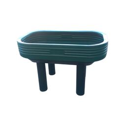 Rectangular Grow Bed Dark Green 250L With Table Frame