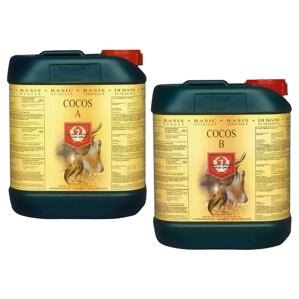 house & garden coco nutrient part a and b 2 x 5l aqua