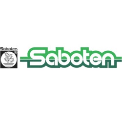 Saboten Scissors Professional Trimming PT-2 SLIM ANGLED GREEN
